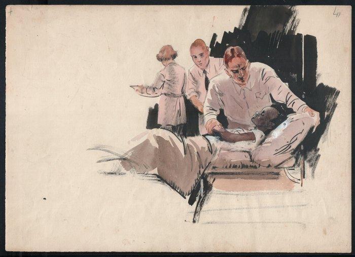 Piet van der Hem (1885-1961) - Avonturen met Oom Theo en, Antiek en Kunst, Kunst | Schilderijen | Klassiek