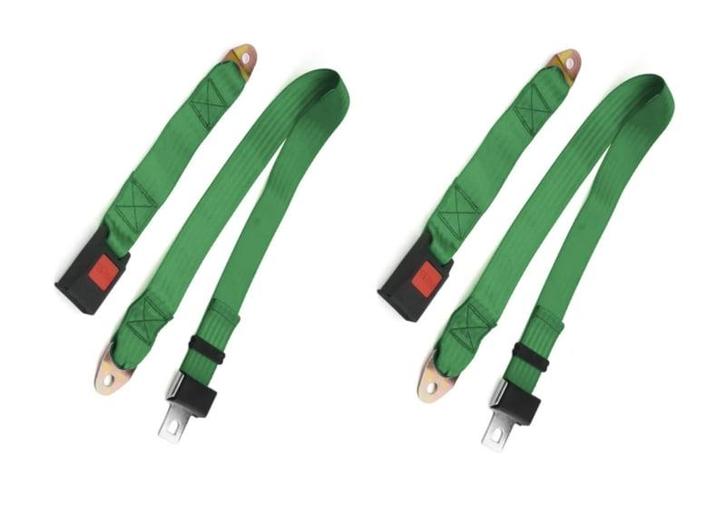 2 punts gordel set groen voor 2 stoelen, Auto-onderdelen, Overige Auto-onderdelen, Nieuw, Ophalen of Verzenden