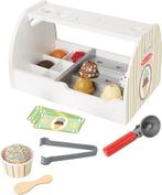 Melissa &amp; Doug Houten ijscorner Scheppen en serveren -, Ophalen of Verzenden, Zo goed als nieuw