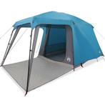 Kampeertent met verandakoepel 5-persoons waterdicht blauw, Tuin en Terras, Verzenden, Nieuw