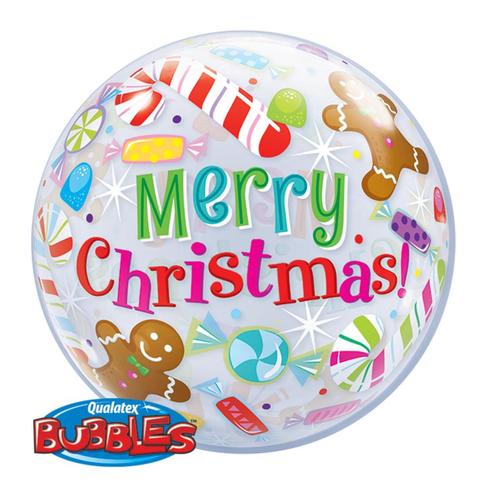 Helium Ballon Bal Kerst 56cm leeg, Hobby en Vrije tijd, Feestartikelen, Nieuw, Verzenden
