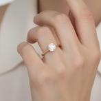 Ring - 18 karaat Geel goud - 0.41ct. tw. Diamant, Nieuw