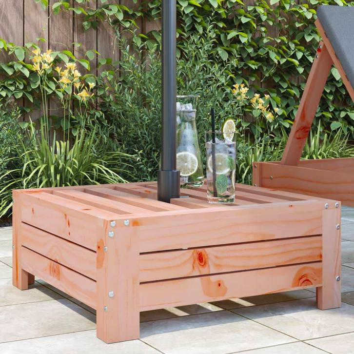 vidaXL Parasolvoetbedekking massief douglashout, Tuin en Terras, Parasols, Parasolvoet, Nieuw, Minder dan 1 meter, Verzenden