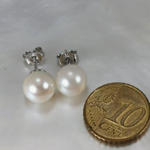 Zonder Minimumprijs - Oorbellen Zilver Parel - Akoya parels, Sieraden, Tassen en Uiterlijk, Oorbellen
