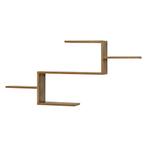 Wandplank Flekkefjord 5 planken 104x14,5x49,5 cm houtkleurig, Huis en Inrichting, Woonaccessoires | Wandplanken en Boekenplanken