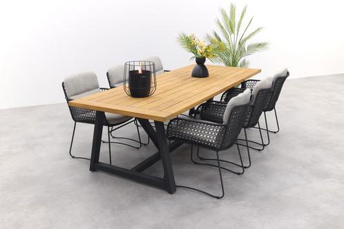 4 Seasons Aprilla /Noah tuinset - 7-delig  | AANVRAAG, Tuin en Terras, Tuinsets en Loungesets, Tuinset, Nieuw, Hout, Verzenden