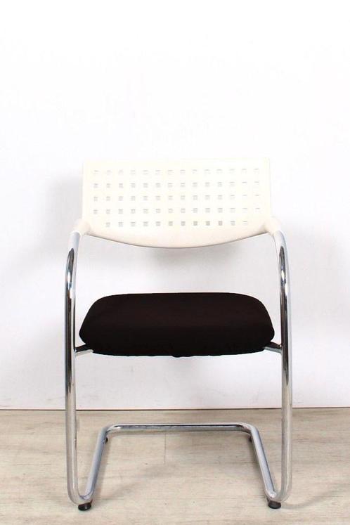 Vitra Visavis vergaderstoel, zwart-wit met chrome, Huis en Inrichting, Stoelen, Nieuw, Ophalen of Verzenden