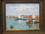 Bruno Retaux (1947) - Bord de mer en Bretagne, Antiek en Kunst, Kunst | Schilderijen | Klassiek