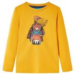 vidaXL Kindershirt met lange mouwen 92 okerkleurig, Kinderen en Baby's, Verzenden, Nieuw