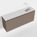 MONDIAZ OLAN 120cm toiletmeubel smoke. LEX wastafel talc, Ophalen of Verzenden, Nieuw, Bad