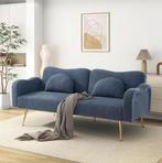 Modern 2-in-1 Sofa Bed met Verstelbare Rugleuning en Gouden, Verzenden, Nieuw