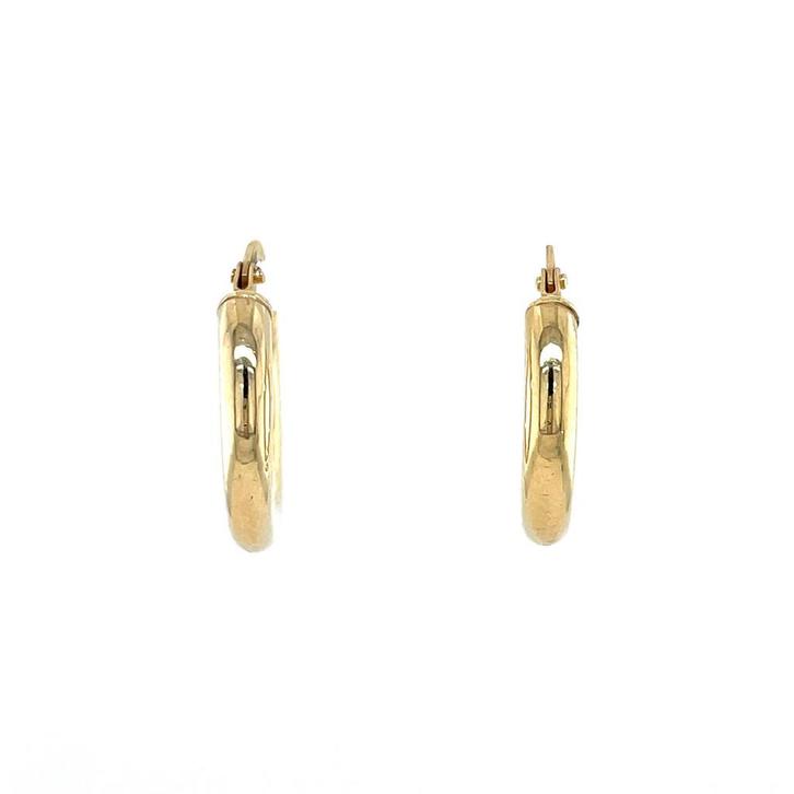 Gladde oorringen 9 kt, Sieraden, Tassen en Uiterlijk, Oorbellen, Nieuw, Ophalen of Verzenden