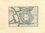 Stadsplattegrond van Charleroi, Antiek en Kunst, Kunst | Etsen en Gravures