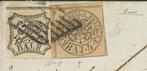 Italiaanse oude staten - Pauselijke Staat 1857 - Dubbele tas, Gestempeld