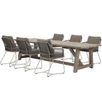 Taranto Ravello dining tuinset 250x100xH76 cm 7 delig rope, Tuin en Terras, Ophalen of Verzenden, Nieuw