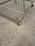 Set van 4 draadmanden 95x77x50cm op wielen, gebruikt, Zakelijke goederen, Kantoor en Winkelinrichting | Winkel en Inventaris, Ophalen of Verzenden