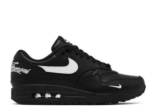 Nike Air Max 1 87 SP Supreme Black White (Sneakers), Kleding | Heren, Schoenen, Sneakers of Gympen, Nieuw, Verzenden