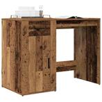 vidaXL Bureau 100x49x75 cm bewerkt hout oud houtkleurig, Huis en Inrichting, Bureaus, Verzenden, Nieuw