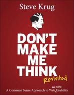 9780321965516 Dont Make Me Think, Revisited | Tweedehands, Boeken, Zo goed als nieuw, Steve Krug, Verzenden