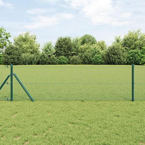 vidaXL Gelaste Draad Omheining Groen 0,6x50 m Staaldraad, Tuin en Terras, Schuttingen, Nieuw, Verzenden