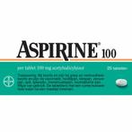 Aspirine 100 mg 20 tabletten, Nieuw, Verzenden