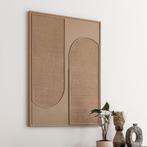 *WOONWINKEL* Must Living Elyn 3D Schilderij Jute Bruin Large, Verzenden, Nieuw