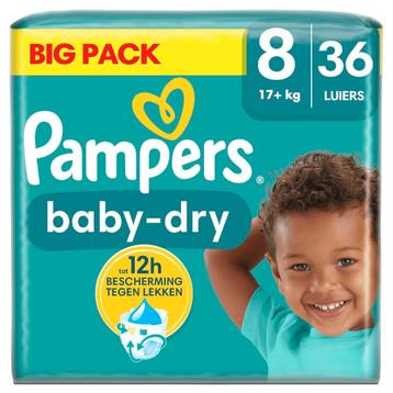 Pampers Baby-Dry luiers Maat 8 beschikbaar voor biedingen