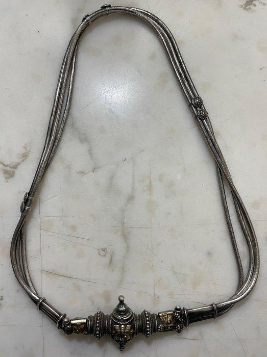 Antieke Indiase zilveren tailleketting - Uitgebreide lengte, Antiek en Kunst, Kunst | Niet-Westerse kunst