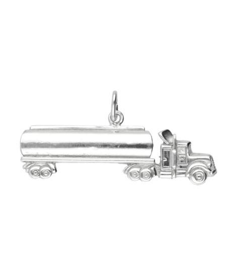 Zilveren Vrachtwagen XL kettinghanger, Sieraden, Tassen en Uiterlijk, Kettinghangers, Verzenden