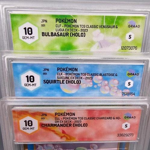 Tris Starter (Base Set Classic) Gem Mint - 3 Graded card -, Hobby en Vrije tijd, Verzamelkaartspellen | Pokémon