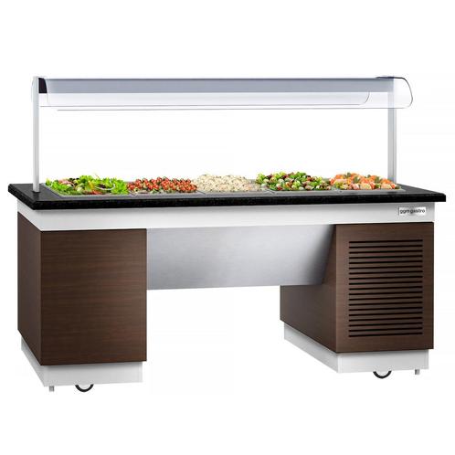 GGM Gastro | Koud buffet toonbank DUBLIN - 2000mm - met |, Witgoed en Apparatuur, Koelkasten en IJskasten, 140 tot 160 cm, Verzenden