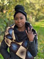 Warme Sjaal met Afrikaanse print Unisex - Blauwe galaxy, Kleding | Dames, Mutsen, Sjaals en Handschoenen, Nieuw, Ophalen of Verzenden