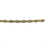 Gouden lange ketting met bolletjes en staafjes., Ophalen of Verzenden, Gebruikt, Overige kleuren, Goud