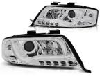 Koplampen Audi A6 4B 97-01 Tube Light LED Chroom, Ophalen of Verzenden, Nieuw