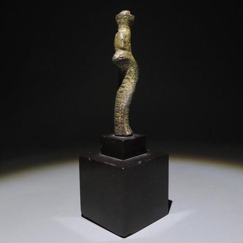 Oud-Egyptisch Brons Ureus. Late Periode, 664 - 332 v.Chr., Verzamelen, Mineralen en Fossielen