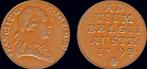 Austrian Netherlands Brabant Frans Ii liard 1793 Brons, Postzegels en Munten, Munten | Europa | Niet-Euromunten, Verzenden