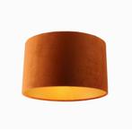 Oranje met gouden plafondlamp Krista, 30cm, Huis en Inrichting, Lampen | Plafondlampen, Ophalen of Verzenden, Nieuw, Stof, Modern