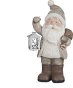 2dekans | House of Seasons Kerstman met Lantaarn Kerstbeeld, Ophalen of Verzenden, Zo goed als nieuw
