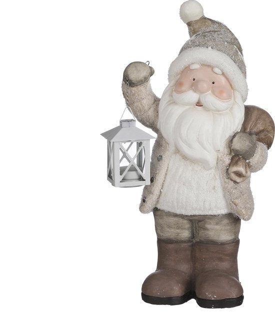 2dekans | House of Seasons Kerstman met Lantaarn Kerstbeeld, Diversen, Kerst, Zo goed als nieuw, Ophalen of Verzenden