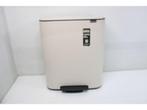 Brabantia Bo Prullenbak - 60 liter - Soft Beige - XXL volume, Verzenden, Zo goed als nieuw