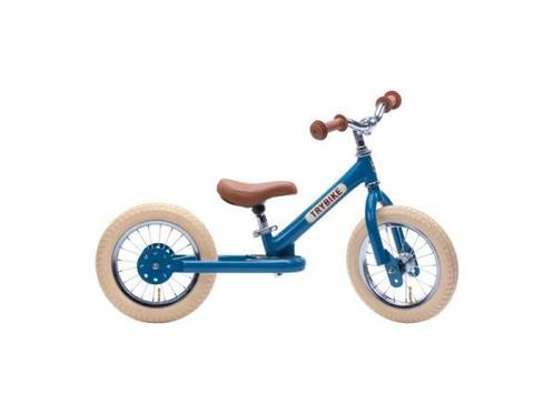 Veiling - Trybike Steel Loopfiets – Vintage Blauw, Kinderen en Baby's, Speelgoed | Buiten | Voertuigen en Loopfietsen