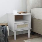 vidaXL Nachtkastje SENJA rattan-look 40x35x48 cm grenenhout, Verzenden, Nieuw, Hout