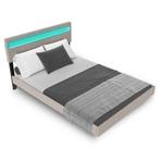 Zwevend bed Lissabon - 140x200cm - Kunstleer - Incl. LED - B, Verzenden, Nieuw