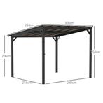 TRUUSK Pergola Paviljoen Ca. 3x3m, Waterdicht, Stabiel, Wint, Verzenden, Nieuw