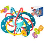 2 in 1 Rammelaar en Bijtring Baby Turkoois - Montessori, Ophalen of Verzenden, Nieuw