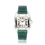 Cartier Santos 100 W20132X8, Verzenden, Gebruikt, Polshorloge