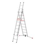 Hailo ProfiLOT S100 2x9 + 1x8 combinatieladder, Doe-het-zelf en Verbouw, Ladders en Trappen, Nieuw, Verzenden