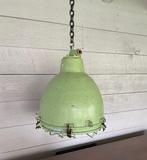 Gekooide hanglamp - Groen / ijzer / inclusief ketting van 50