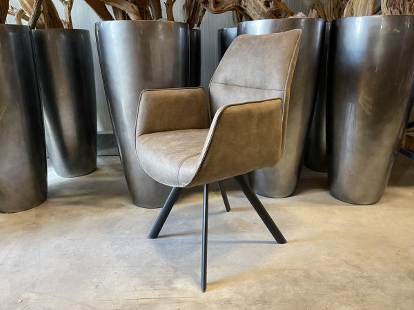 Veiling - Eetkamerstoel Vigo (set van 6) microvezel stof- ta, Huis en Inrichting, Stoelen, Nieuw