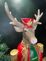 Beeld, Staand hert - Kerstversiering - 58 cm - polyresin, Antiek en Kunst